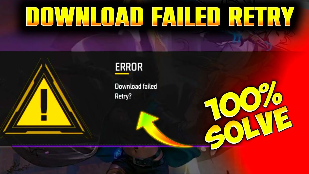 free fire network error retry problem solution